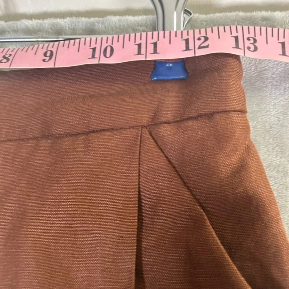 Wilfred brown linen pleated tailored shorts - Picture 7 of 9